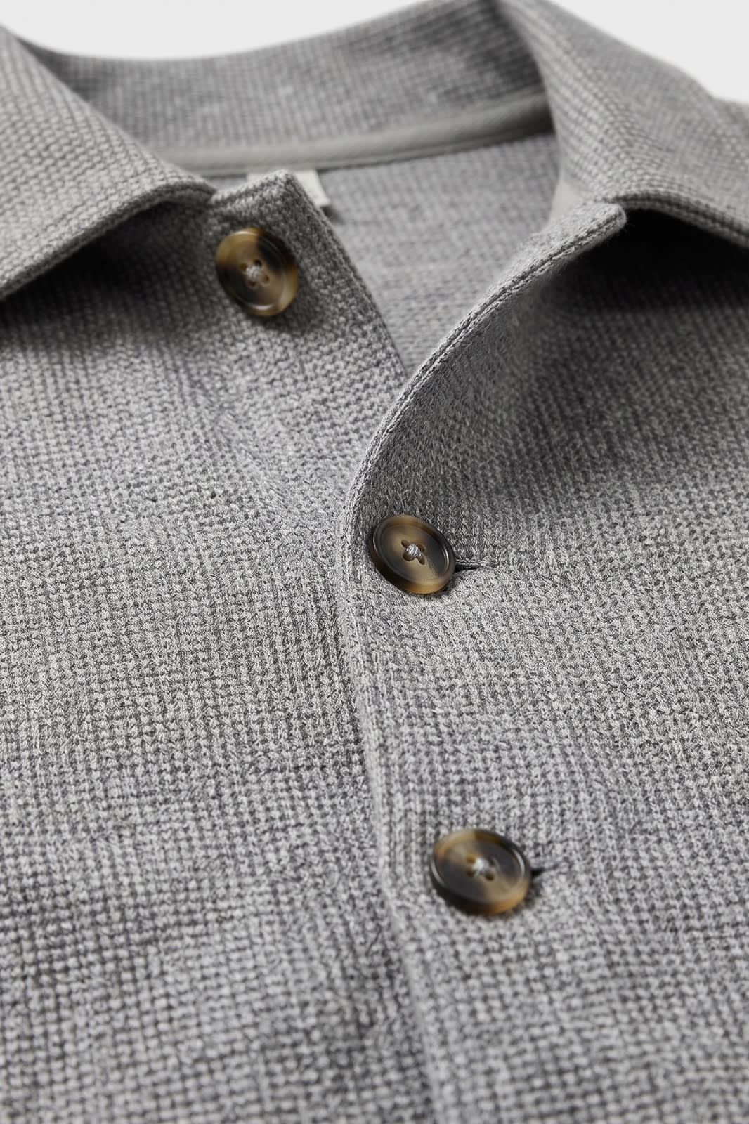 Men's Point Collar Jacket | Button-Front | on model