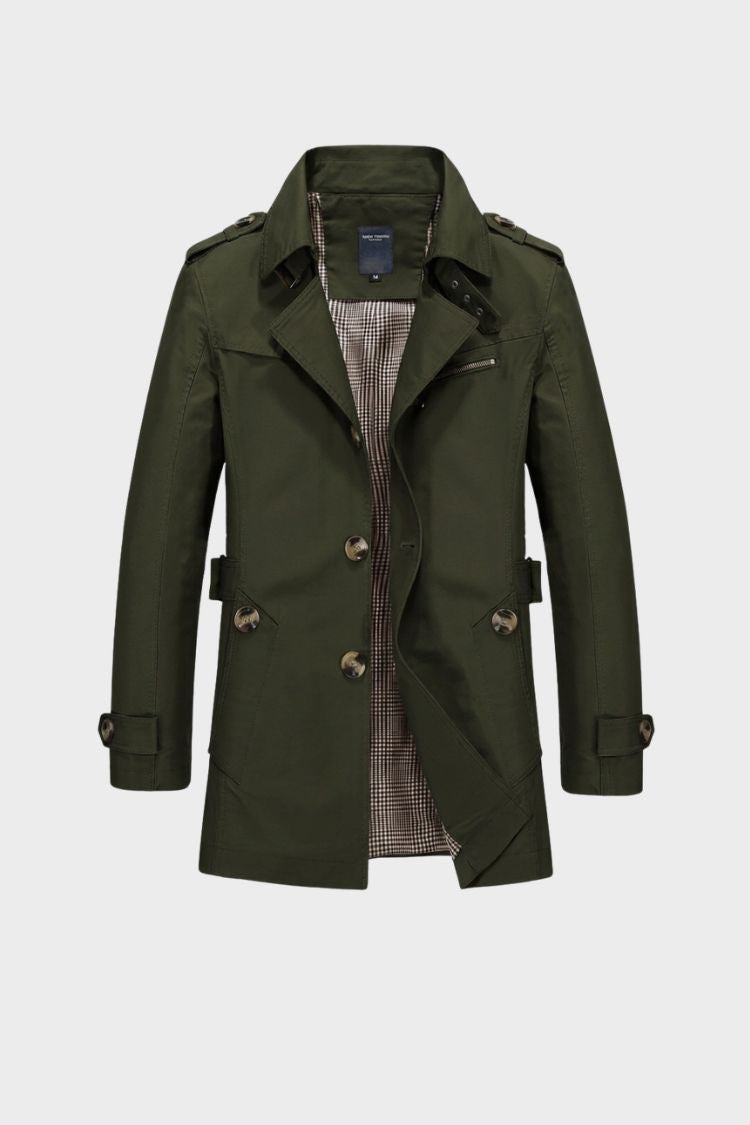 Men's Field Jacket | Double-Breasted | on model