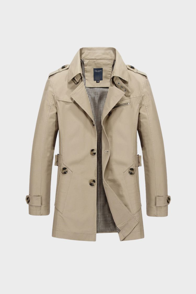 Men's Field Jacket | Double-Breasted | on model