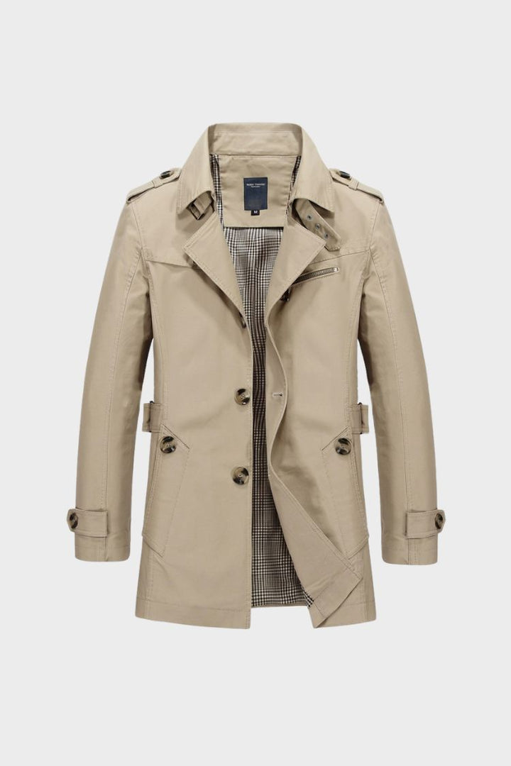 Men's Field Jacket | Double-Breasted | on model