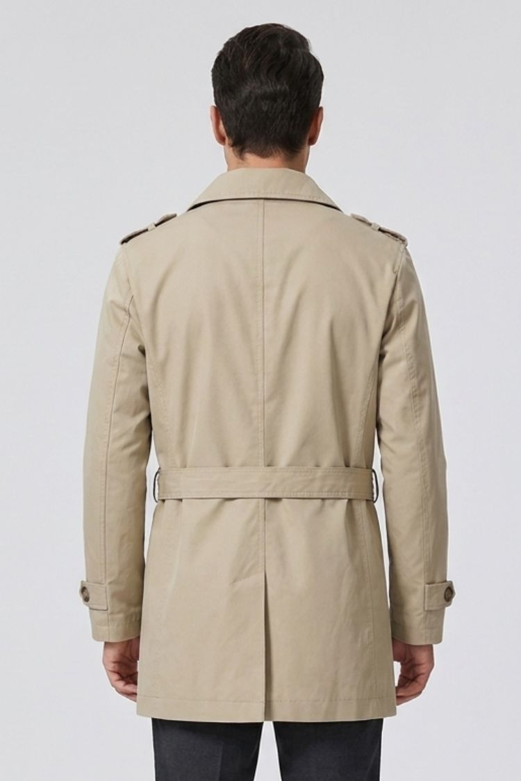 Men's Field Jacket | Double-Breasted | on model