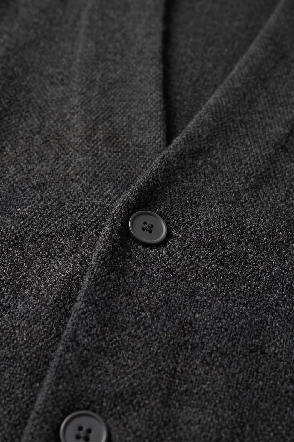 Men's Textured Cardigan | Stand Collar | on model
