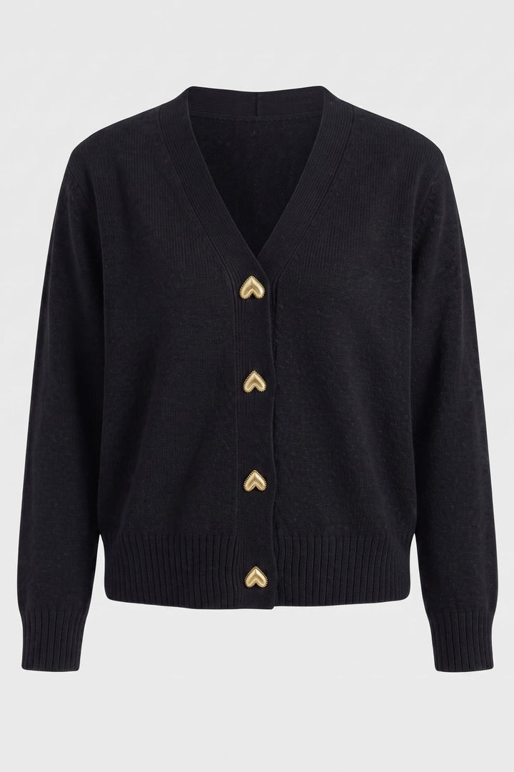 Women's Cropped Cardigan | V-Neck | on model