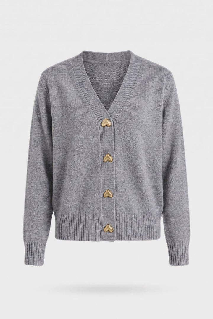 Women's Cropped Cardigan | V-Neck | on model