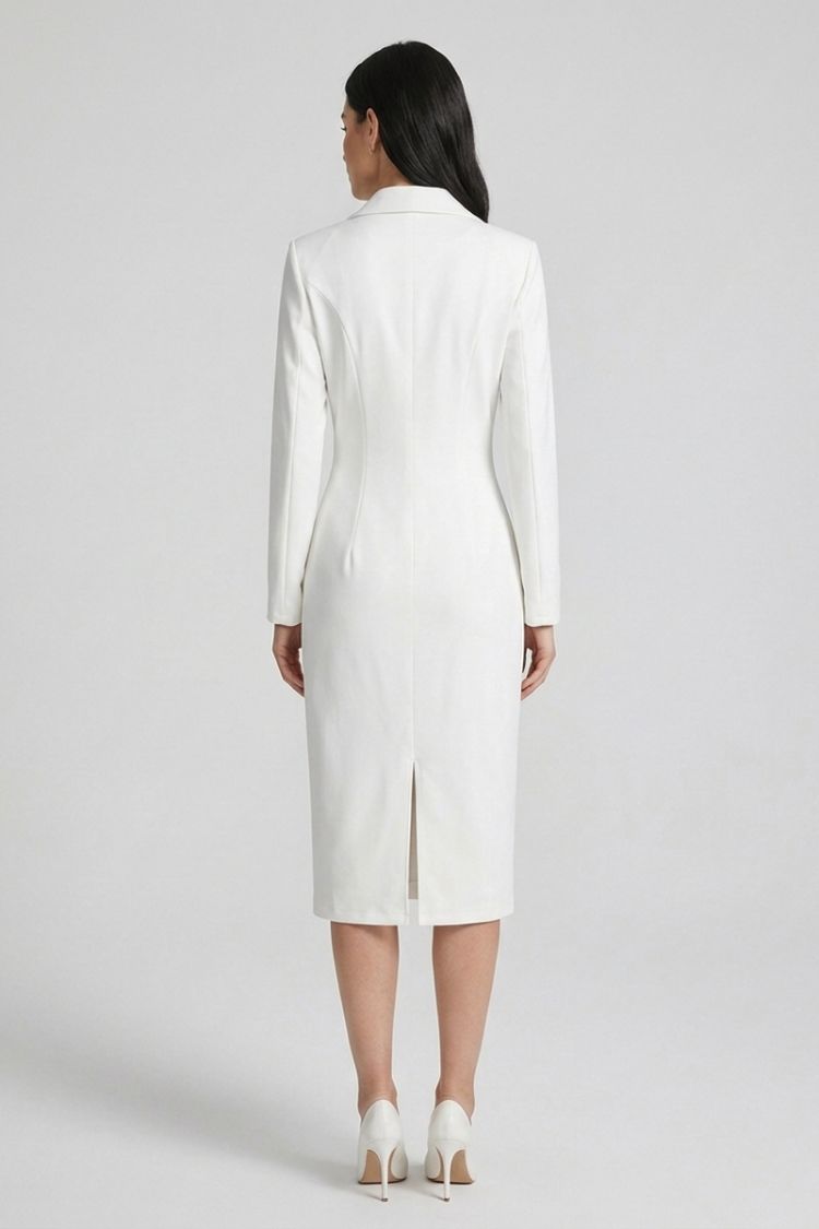 Women's Blazer Midi Dress | Tailored | on model