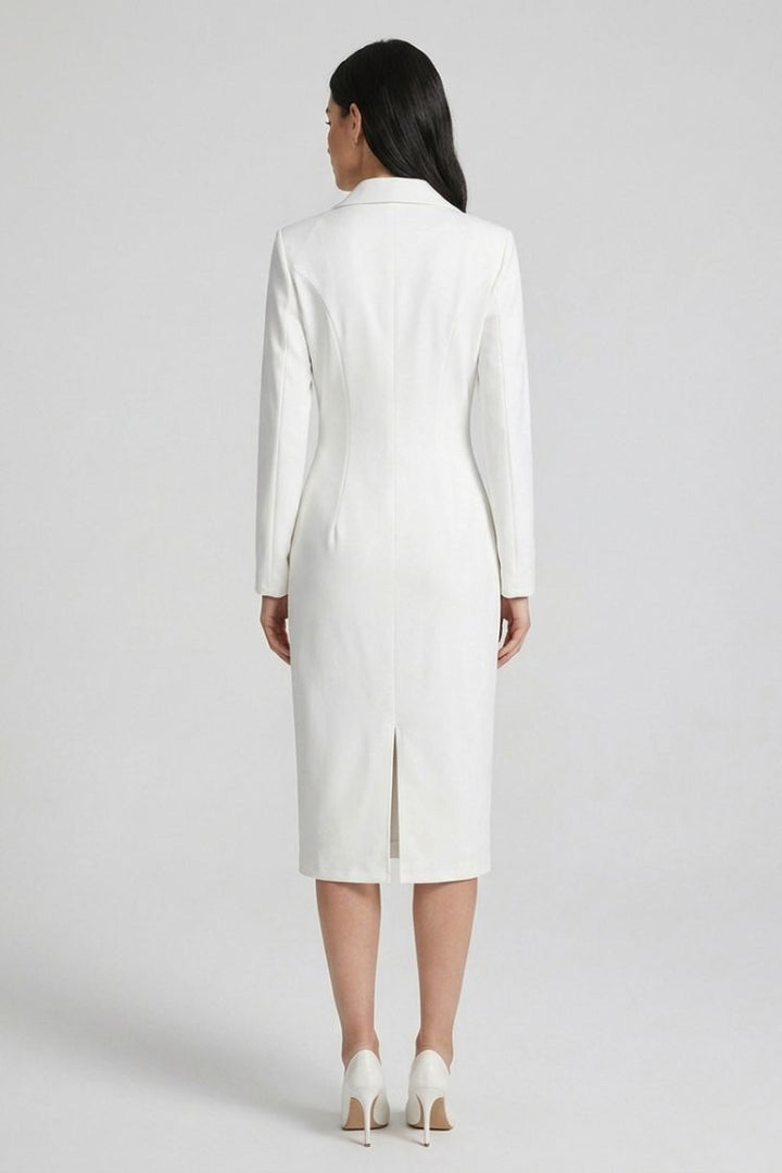 Women's Blazer Midi Dress | Tailored | on model