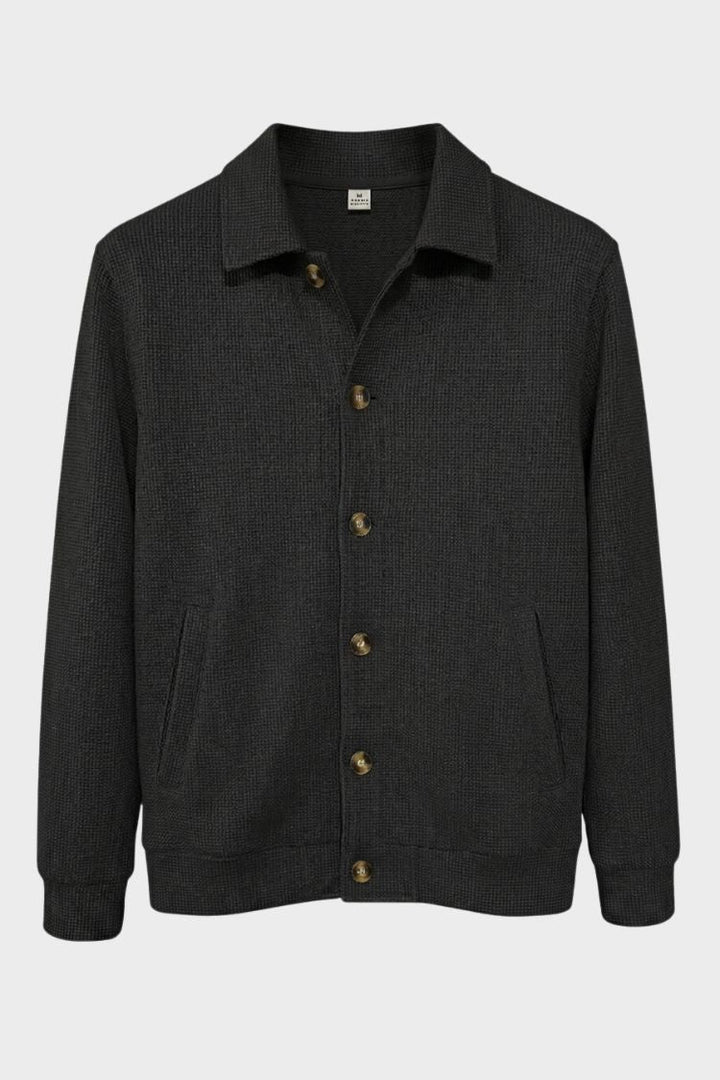 Men's Point Collar Jacket | Button-Front | on model