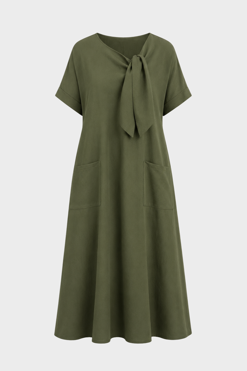 Women's Midi Dress | Knot | Green