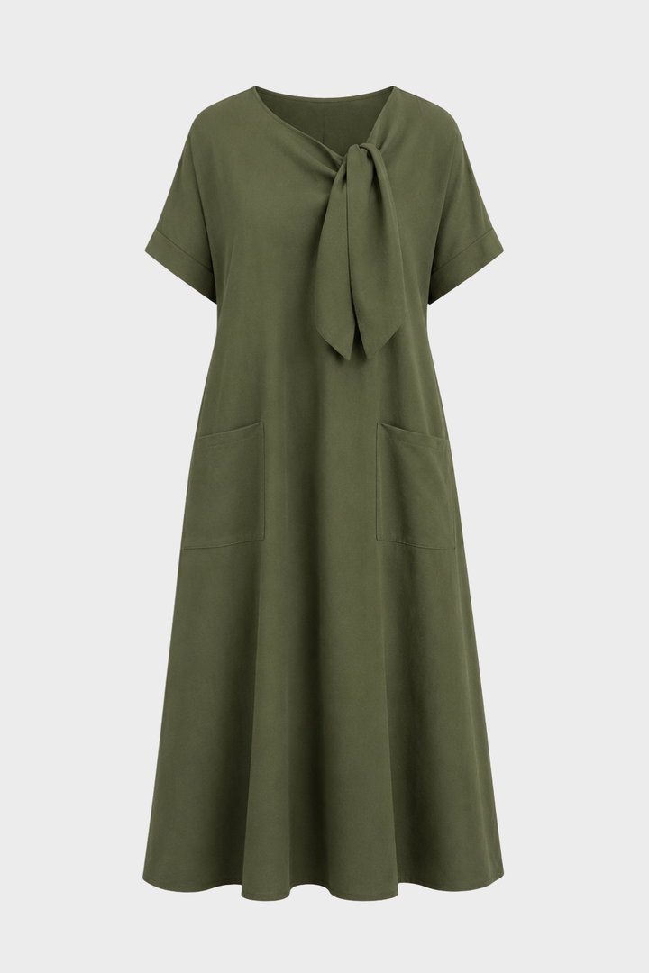 Women's Midi Dress | Knot | Green