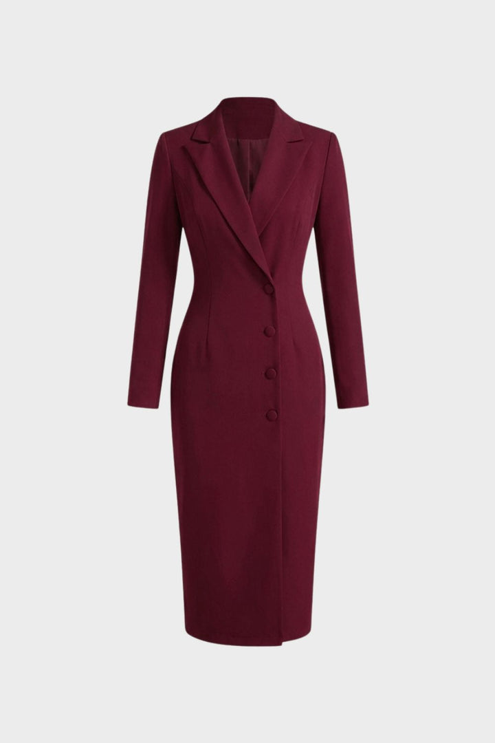 Women's Blazer Midi Dress | Tailored | on model