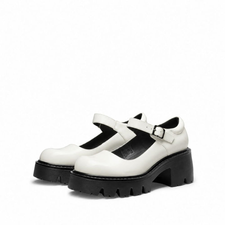 Women's Mary Jane Shoes | Chunky Platform Buckle Strap