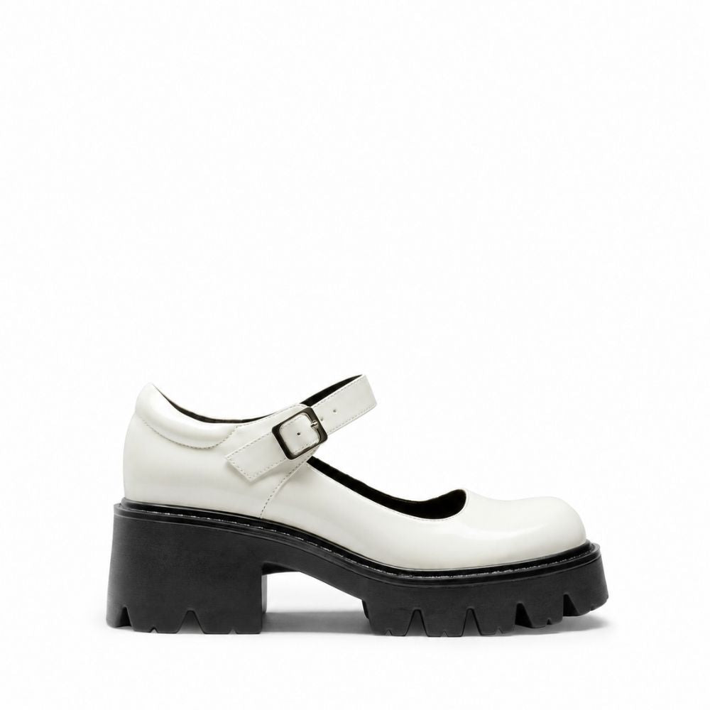 Women's Mary Jane Shoes | Chunky Platform Buckle Strap