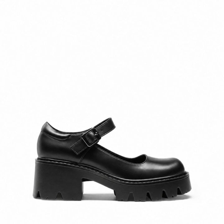 Women's Mary Jane Shoes | Chunky Platform Buckle Strap