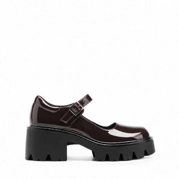 Women's Mary Jane Shoes | Chunky Platform Buckle Strap