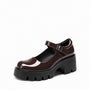 Brown Patent-Look