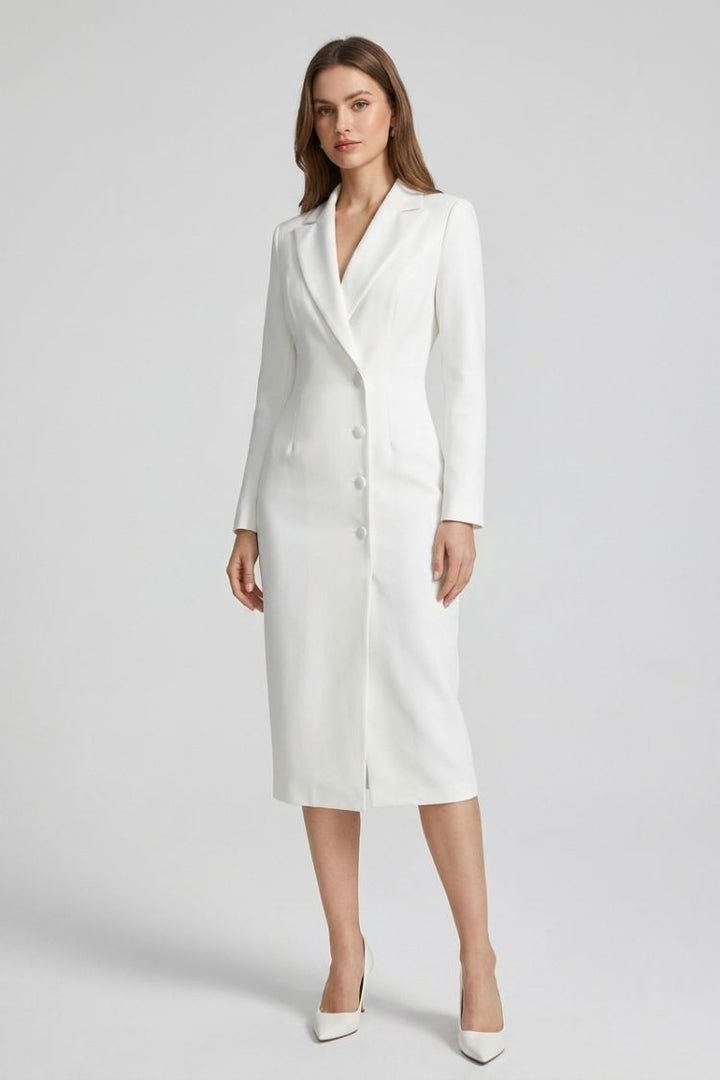 Women's Blazer Midi Dress | Tailored | on model