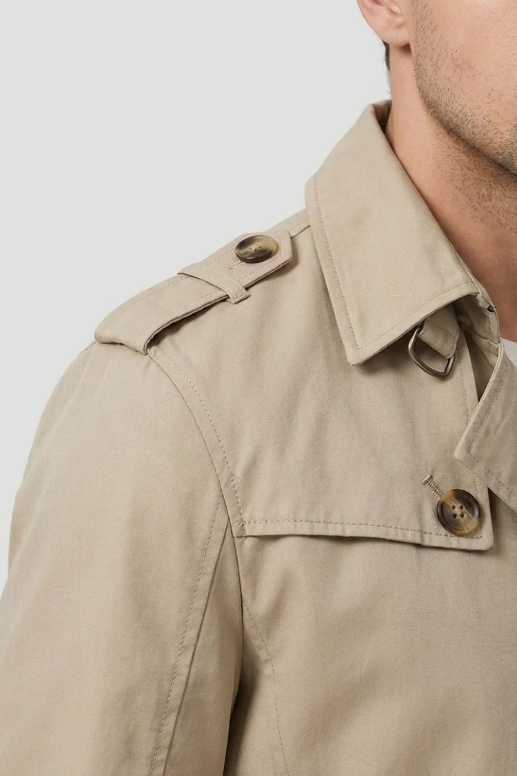 Men's Field Jacket | Double-Breasted | on model