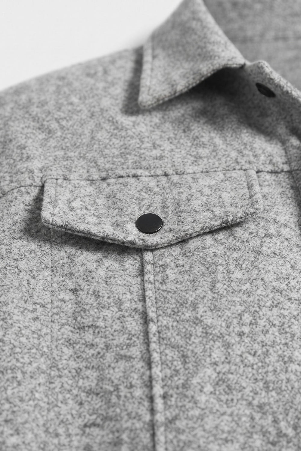 Men's Trucker Jacket | Snap Button Closure | on model