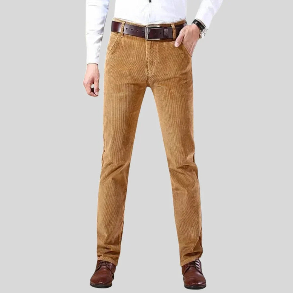 Men's corduroy trousers, straight leg classic fit cord, view 1