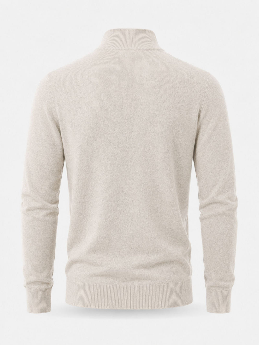 Men's quarter zip jumper, fine knit half zip, view 5