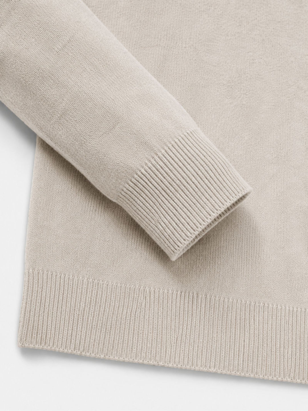 Men's quarter zip jumper, fine knit half zip, view 7