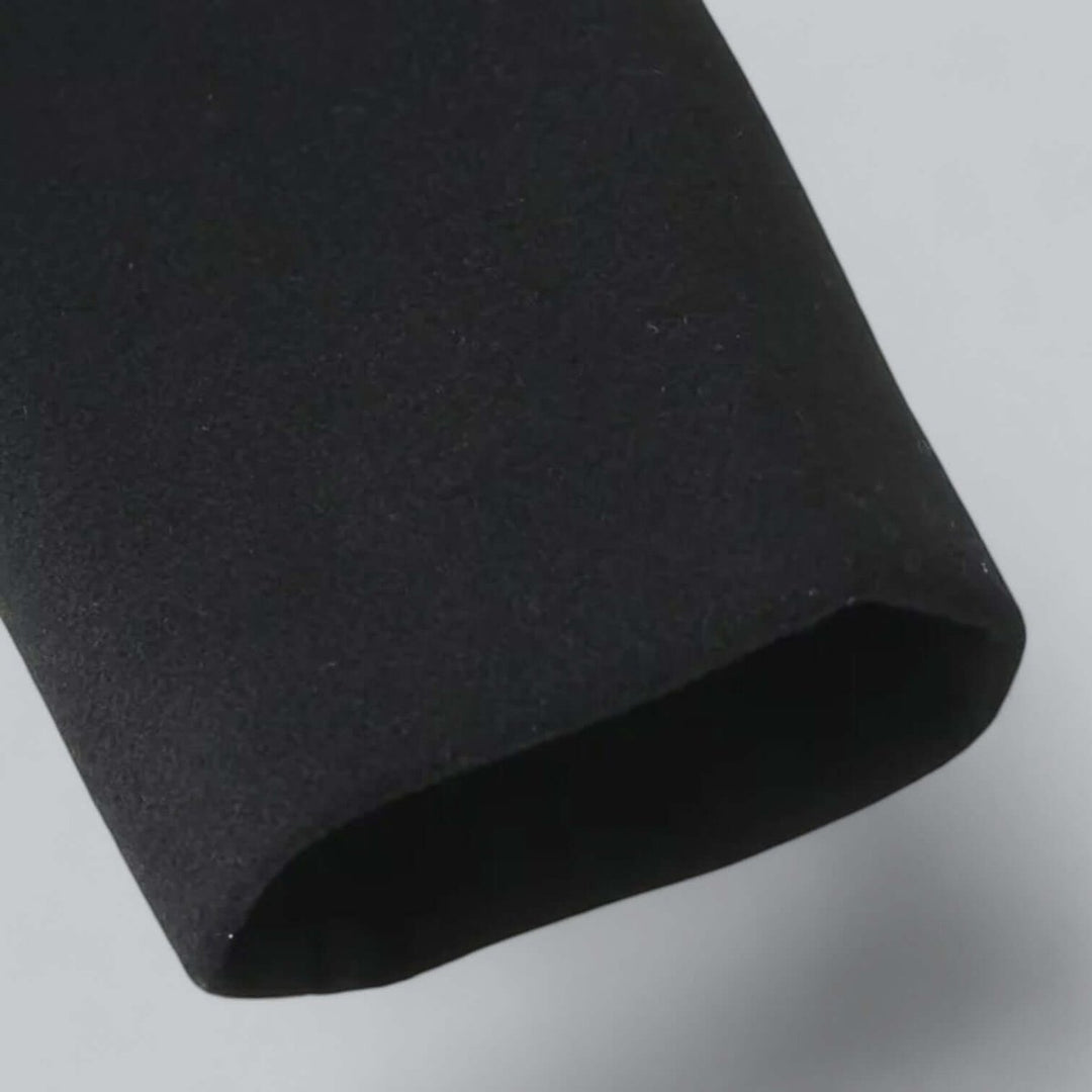 Black coat cuff with a clean finished edge