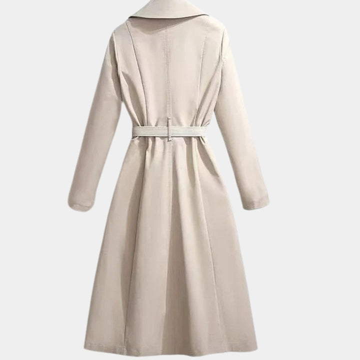 Trench Coat in beige, back view