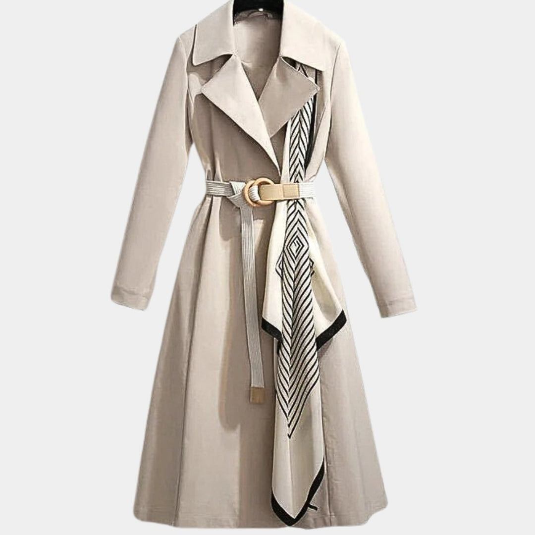Trench Coat in beige, front view