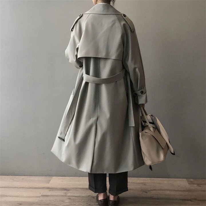 Trench Coat in grey, back view