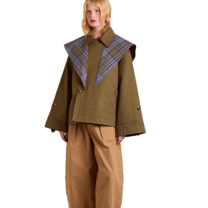 Utility Jacket in olive, on model, view 2